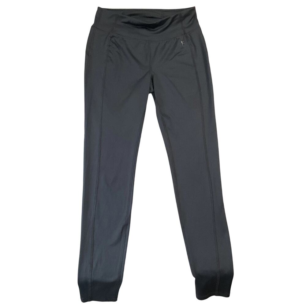Danskin Now Women Activewear Pants XS Black DRI-MORE Yoga Legging 27" Inseam